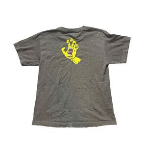 Santa Cruz Shirt‎ Youth Medium Charcoal Gray Screaming Hand Skateboard Boys